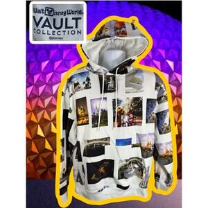 DISNEY VAULT 50TH ANNIVERSARY HOODIE — Mickey Attractions White Medium